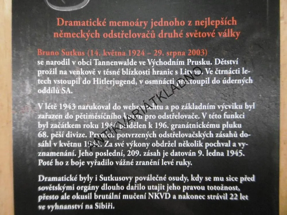 ODSTŘELOVAČSKÉ ESO, BRUNO SUTKUS, **an