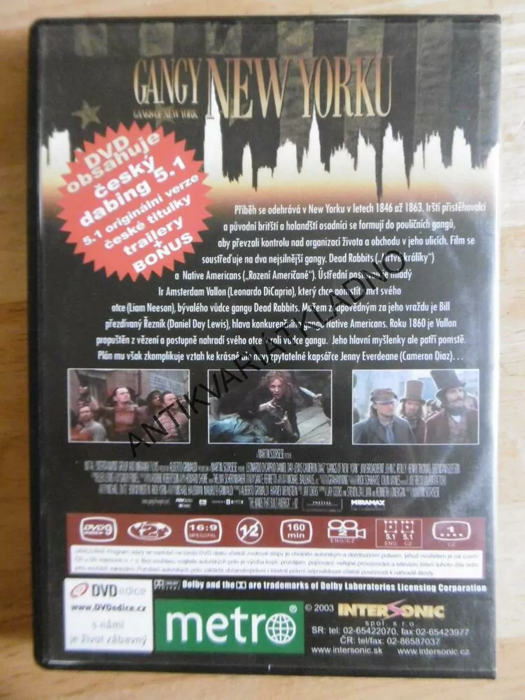 GANGY NEW YORKU, DVD FILM