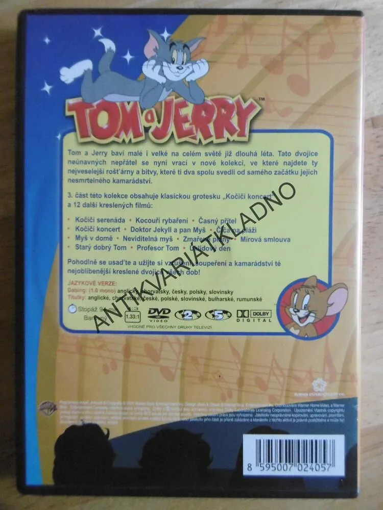TOM A JERRY 3. ČÁST, DVD FILM
