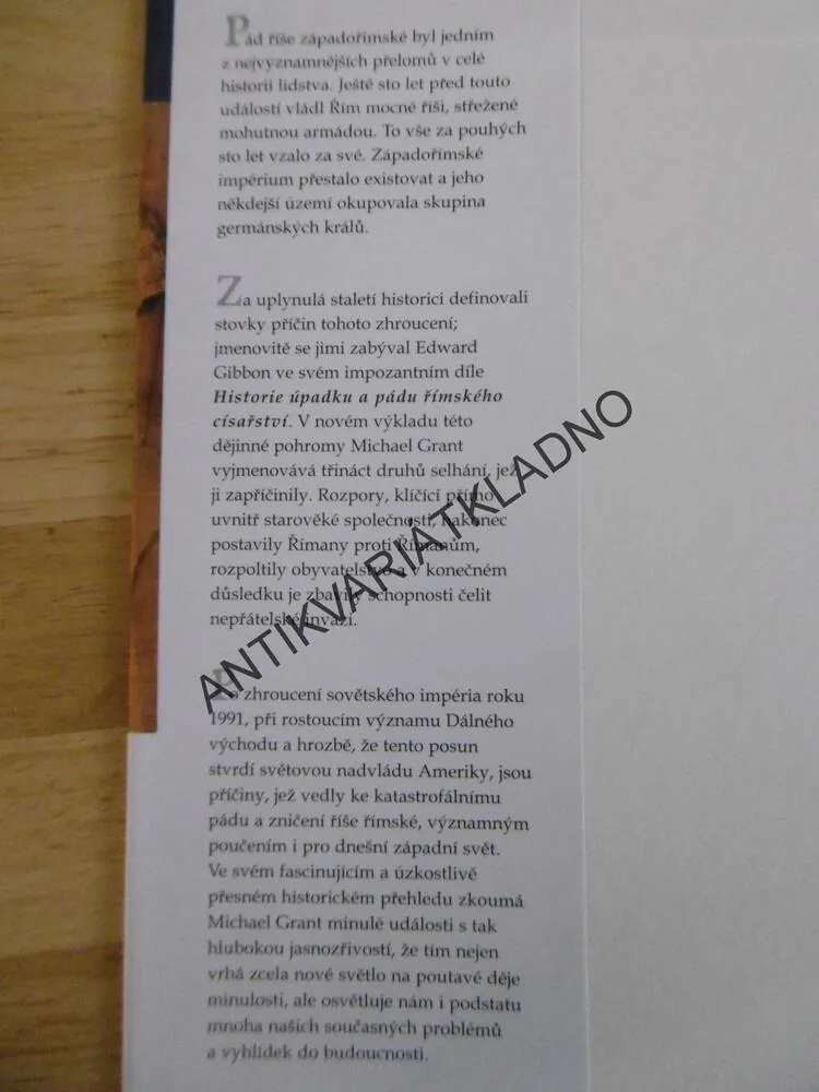 PÁD ŘÍŠE ŘÍMSKÉ, MICHAEL GRANT, **an