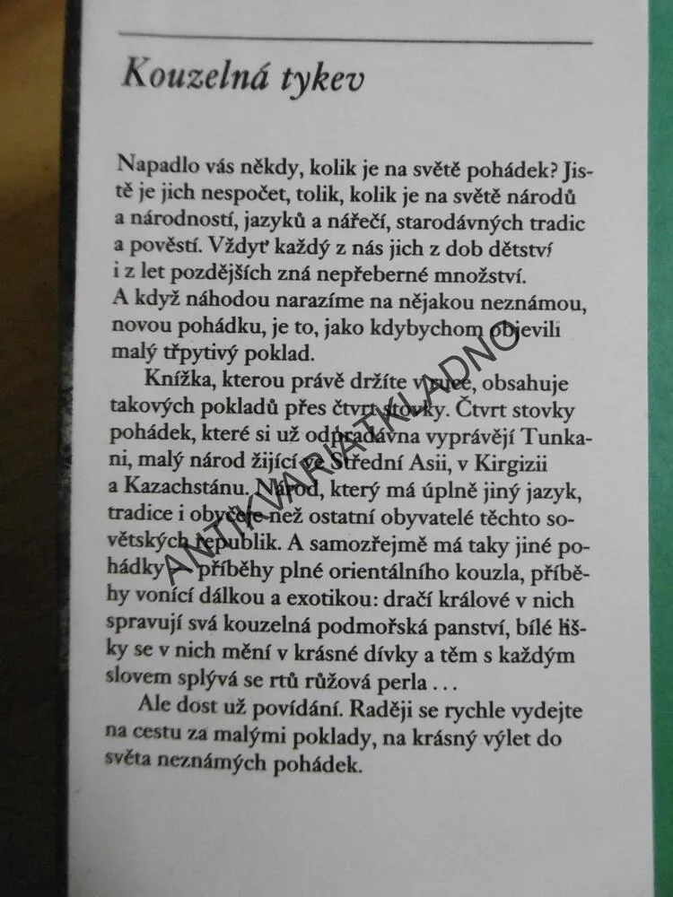 KOUZELNÁ TYKEV, POHÁDKY Z DÁLNÉHO VÝCHODU, VĚNCESLAVA HRDLIČKOVÁ, **an