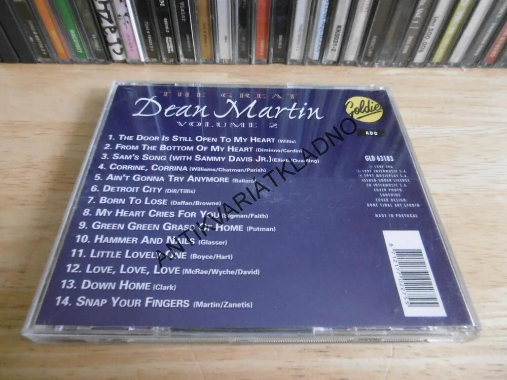 THE GREAT DEAN MARTIN, VOLUME 2, CD HUDBA