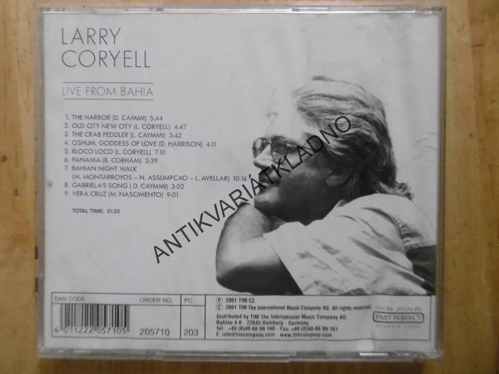 LARRY CORYELL, LIVE FROM BAHIA, CD HUDBA