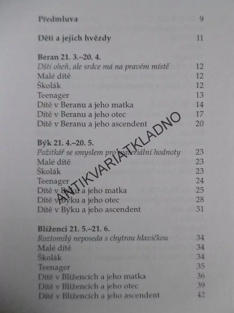 HOROSKOP VAŠEHO DÍTĚTE, ASTROLOGIE, WINFRIED NOÉ