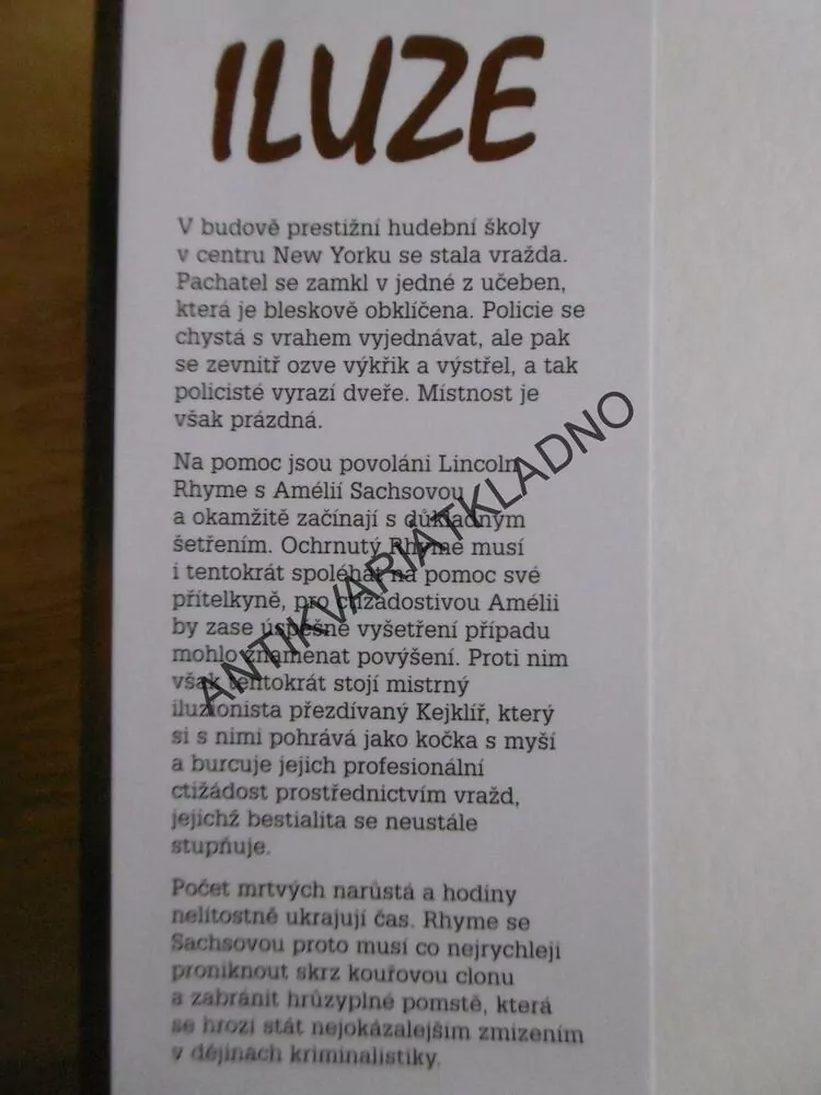 ILUZE, JEFFERY DEAVER, **an