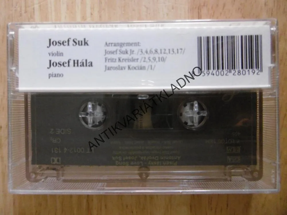 PÍSEŇ LÁSKY, JOSEF SUK, ANTONÍN DVOŘÁK, MC KAZETA