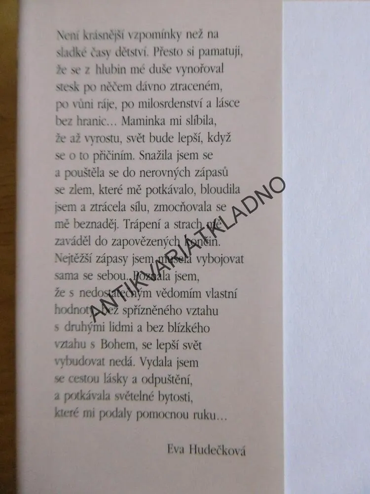 SEDMIHLÁSEK, EVA HUDEČKOVÁ, **an