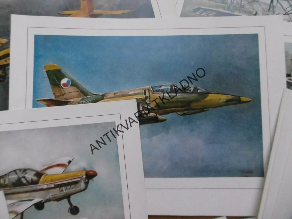 AERO 1918-1988 SOUBOR ILUSTROVANÝCH KARET- LETADLA, LETECTVÍ, BIDLO