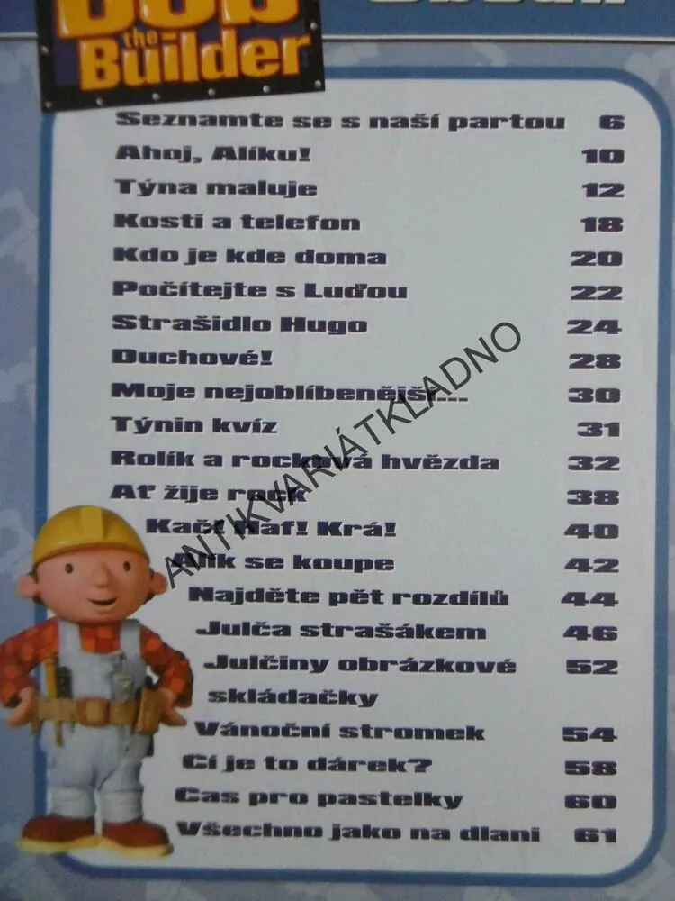 BOŘEK STAVITEL, KNÍŽKA NA ROK 2004, **an