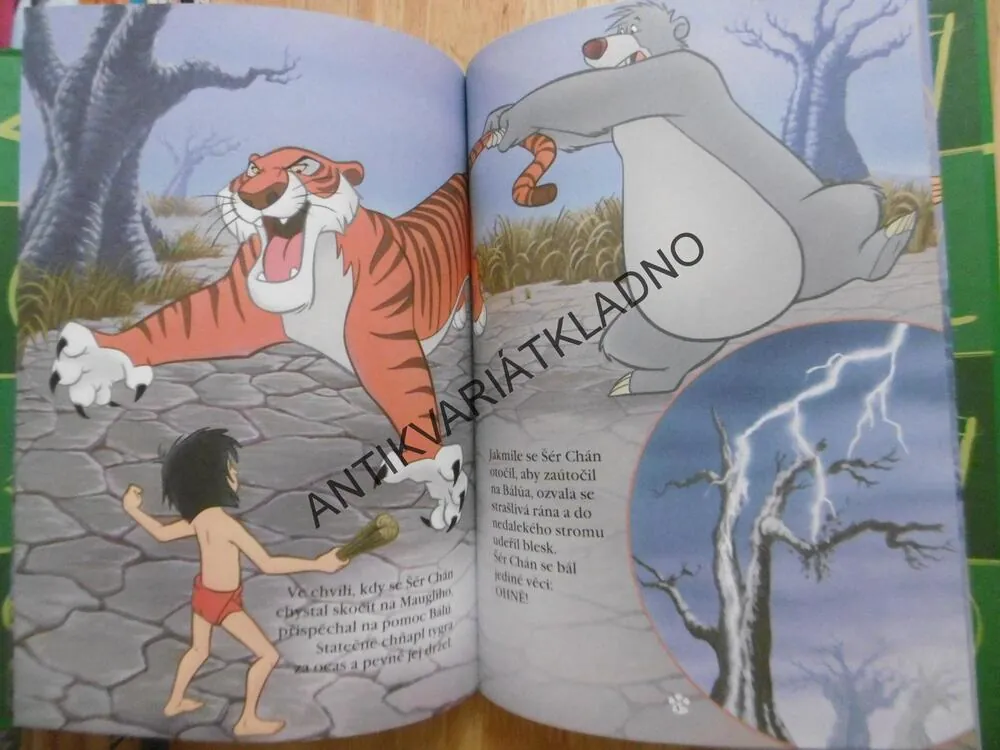 KNIHA DŽUNGLÍ, WALT DISNEY, BEZ CD, **an