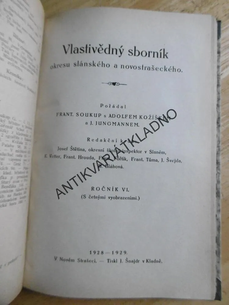 VLASTIVĚDNÝ SBORNÍK OKRESŮ SLÁNSKÉHO A NOVOSTRAŠECKÉHO, 197-28. ROČ. 5., OKRES: KLADNO