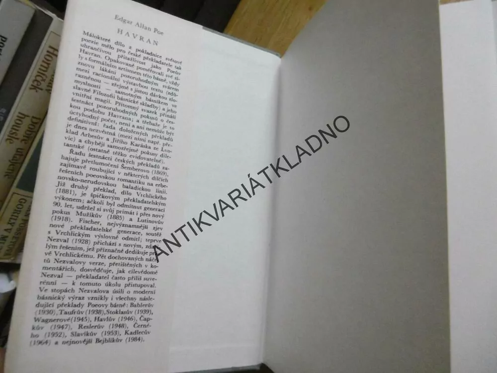 HAVRAN, EDGAR ALLAN POE, **an