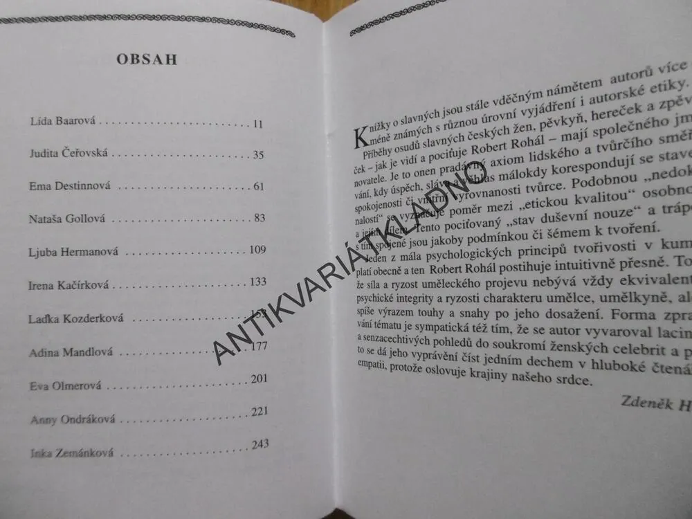 LESK A BÍDA SLAVNÝCH ČESKÝCH ŽEN, ROBERT ROHÁL, **an