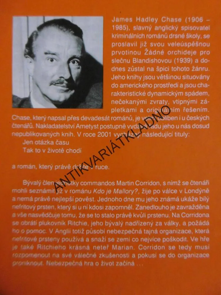 PROČ ZROVNA JÁ, JAMES HADLEY CHASE, **an