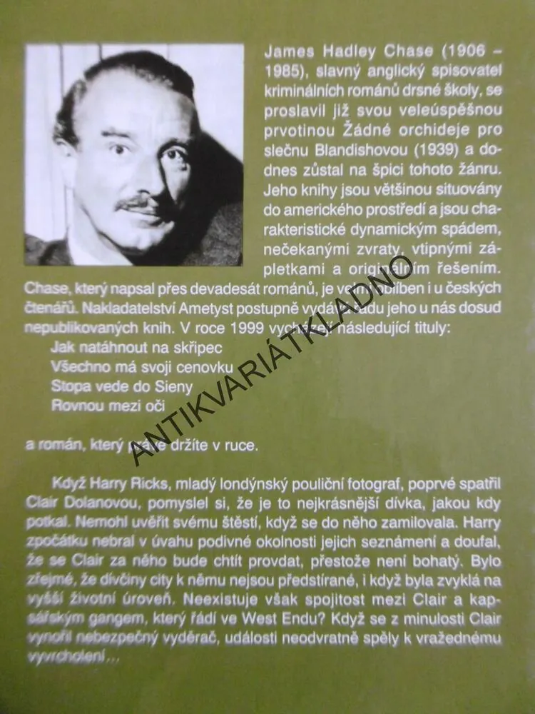 NAKONEC MUSÍŠ ZAPLATIT, JAMES HADLEY CHASE, **an