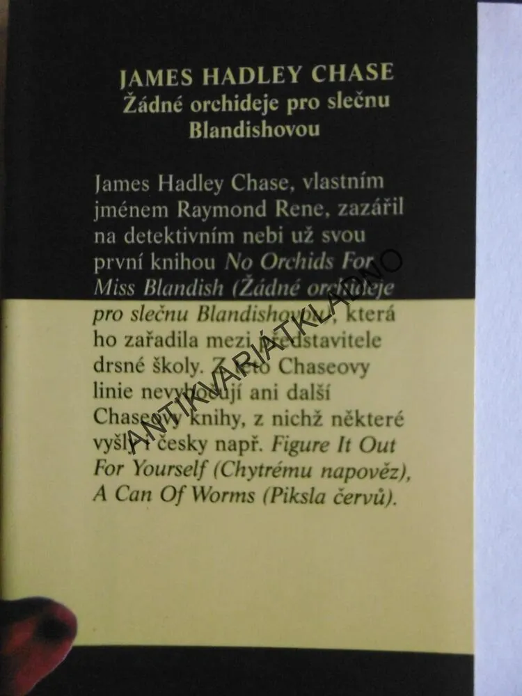 ŽÁDNÉ ORCHIDEJE PRO SLEČNU BLANDISHOVOU, JAMES HADLEY CHASE, **an