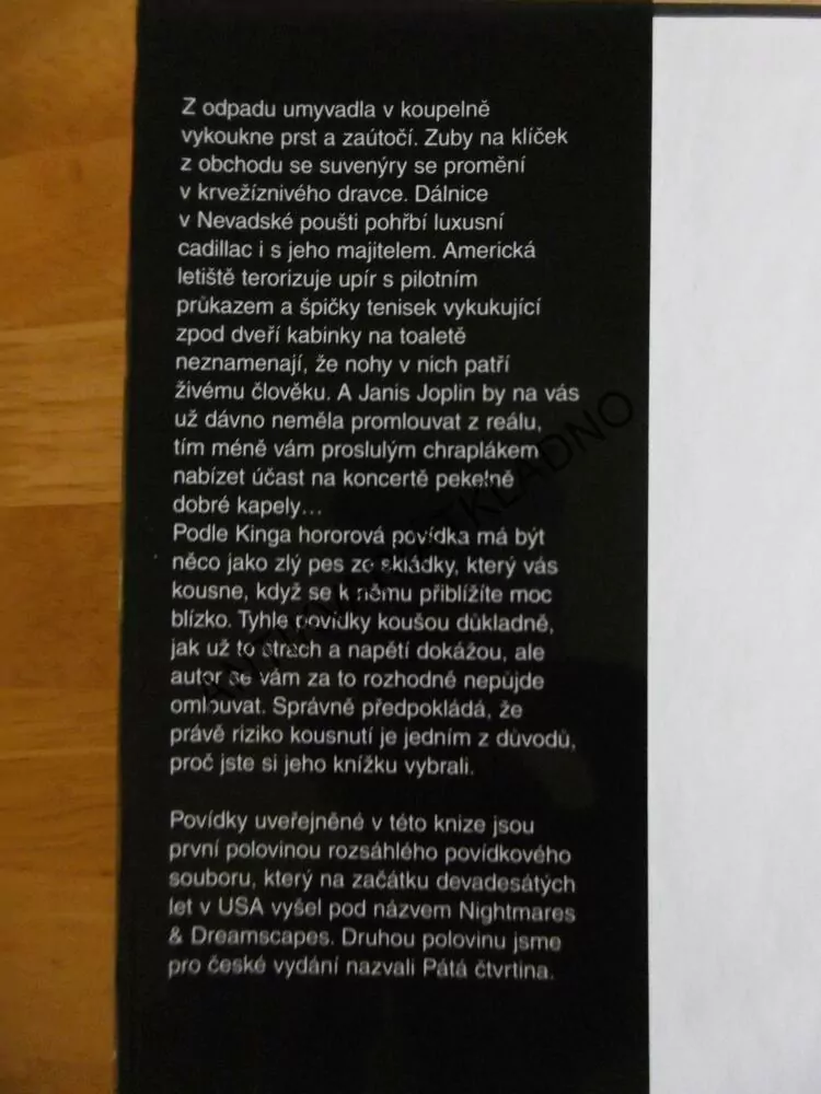 DOLANŮV CADILLAC, STEPHEN KING, **an