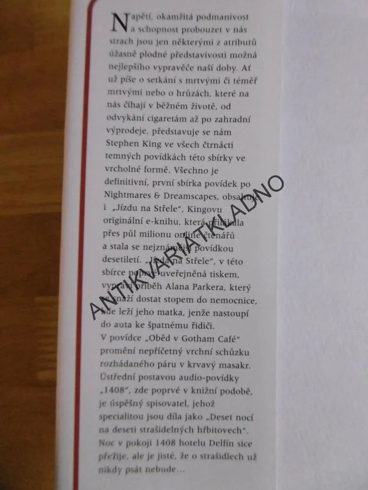 VŠECHNO JE DEFINITIVNÍ, STEPHEN KING, **an