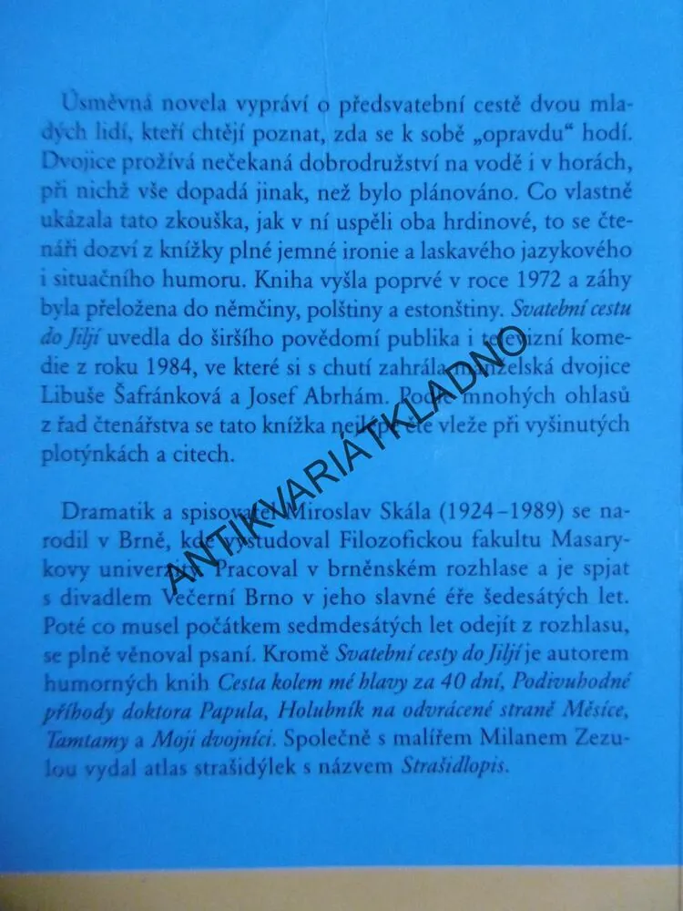 SVATEBNÍ CESTA DO JILJÍ, MIROSLAV SKÁLA, **an