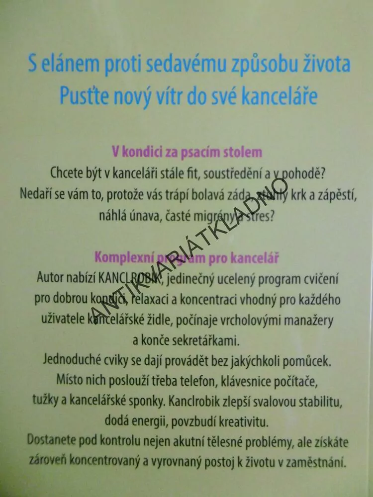 KANCLROBIK, BRUNO LICHTBLAU, 100 CVIKŮ DO KANCELÁŘE, **an
