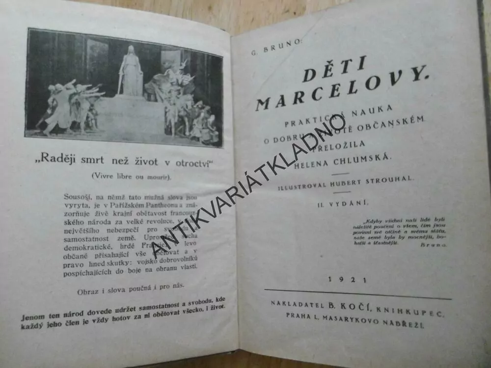 DĚTI MARCELOVY DO ŽIVOTA, UMĚLECKÉ SNAHY, SV. 212, G.BRUNO