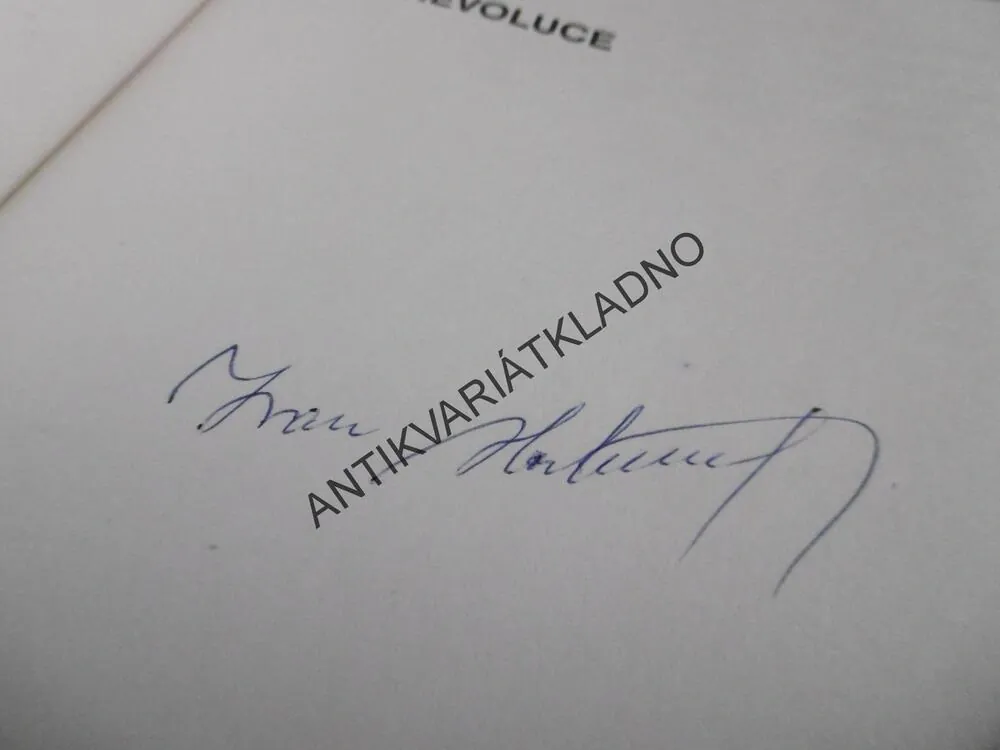 NĚŽNÁ REVOLUCE, IVAN HOSTIŇÁK,AUTOGRAM, **an