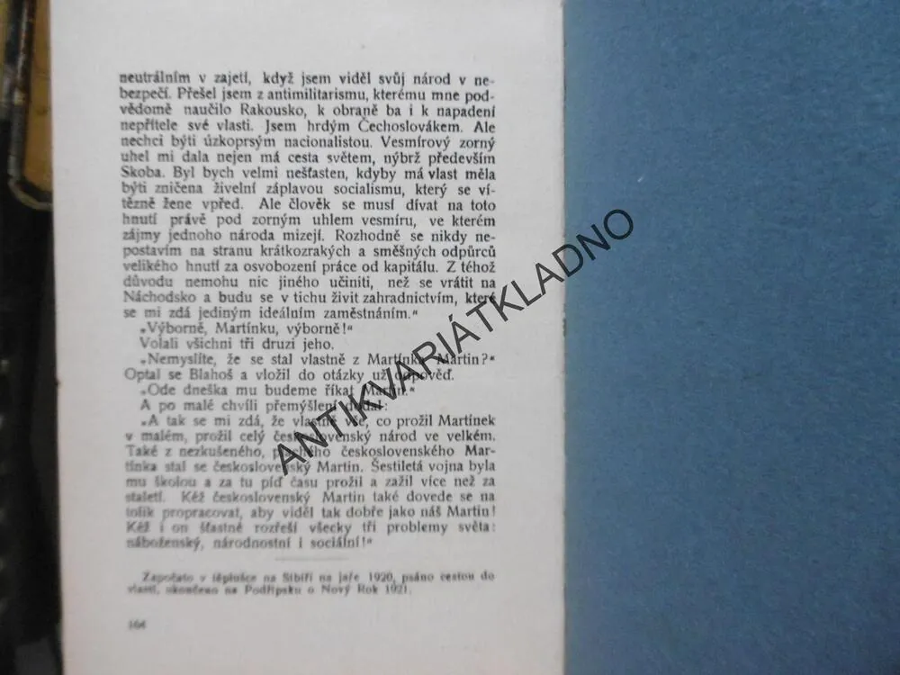 SMRTÍ K ŽIVOTU, JOSEF NOVOTNÝ, 1921, LEGIE, SIBIŘ, RUSKO, (3.)