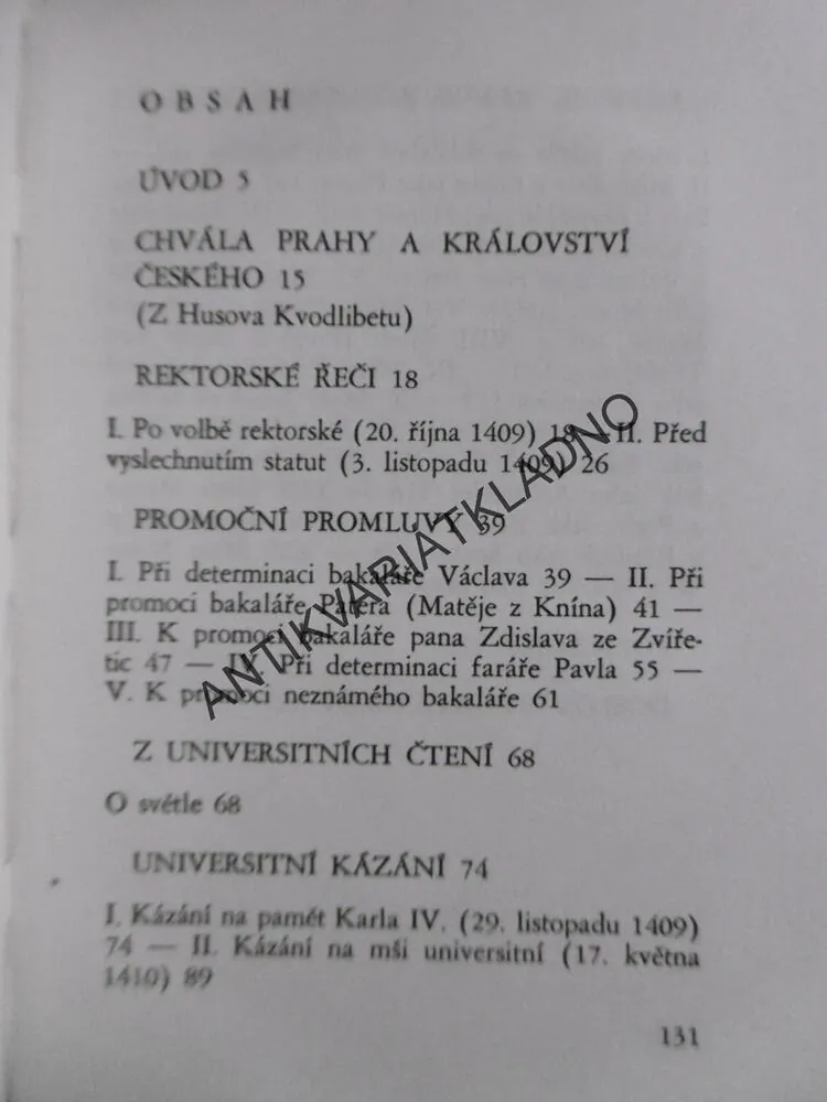 MISTR JAN HUS JAKO UNIVERSITNÍ REKTOR A PROFESOR,  1948, (12.)