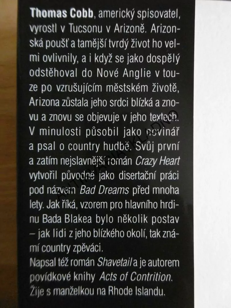 BLÁZNIVÉ SRDCE, CRAZY HEART, THOMAS COBB, **an