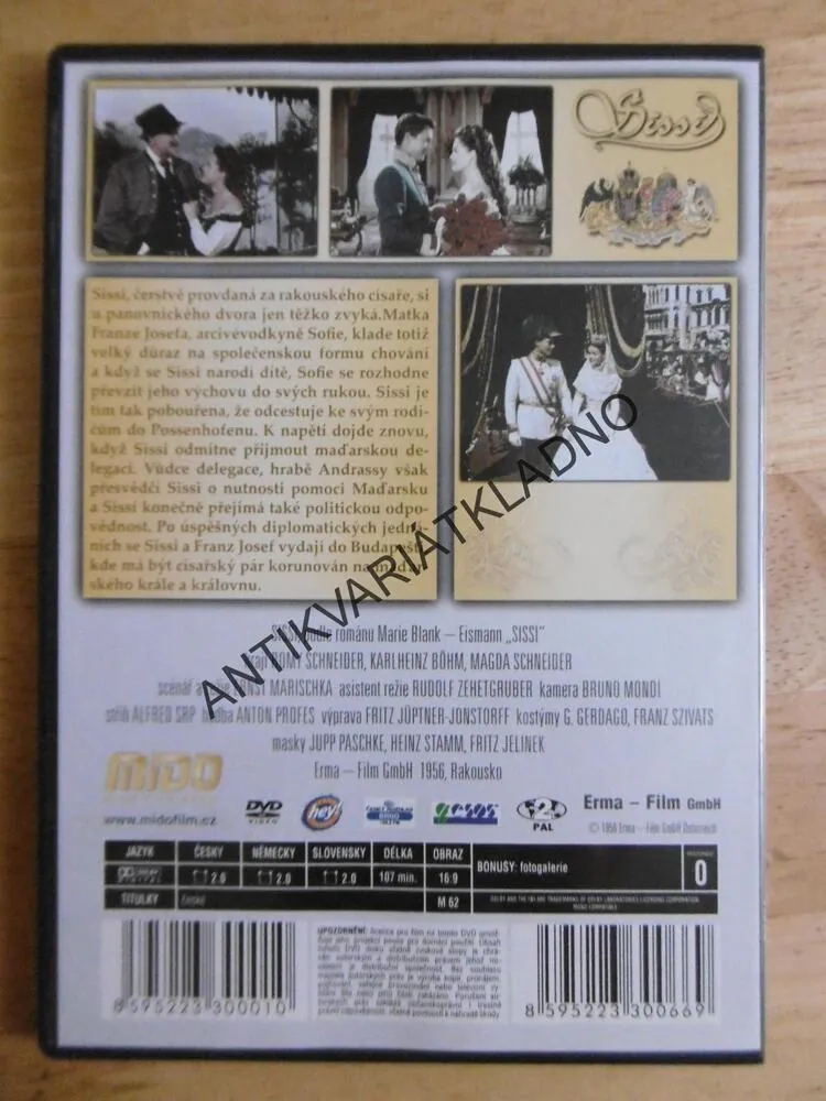 SISSI, ČÁST DRUHÁ, DVD FILM 