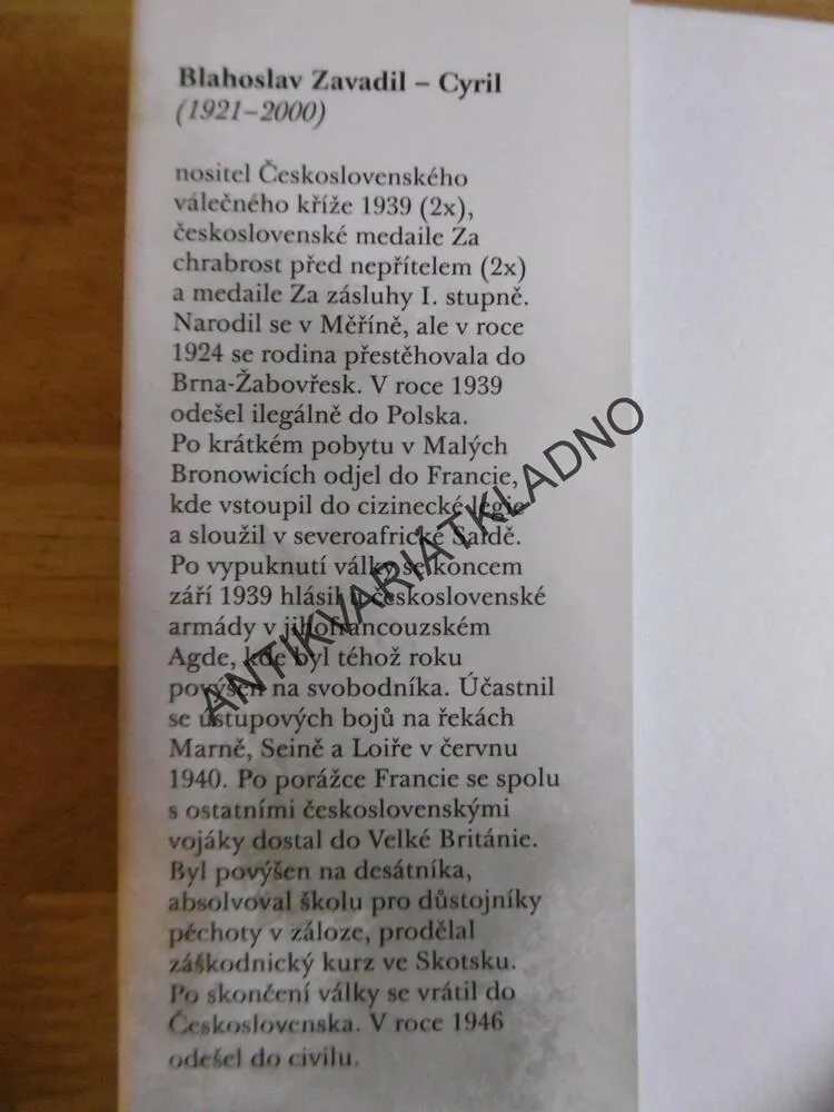 NEBYLI JSME SVATÍ, BLAHOSLAV ZAVADIL, **an