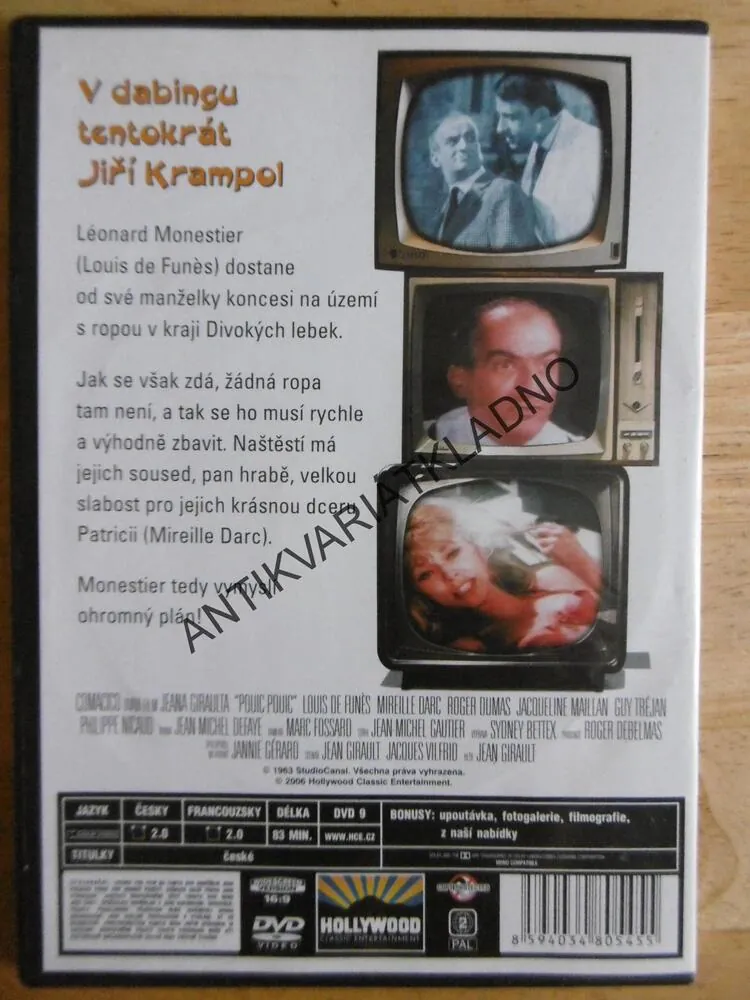 POUIC POUIC, LOUIS DE FUNES, DVD FILM