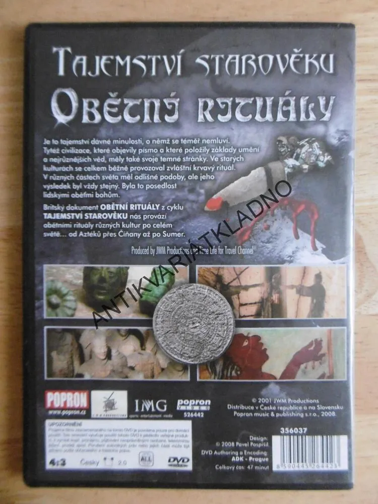 TAJEMSTVÍ STAROVĚKU, OBĚTNÍ RITUÁLY, DVD FILM