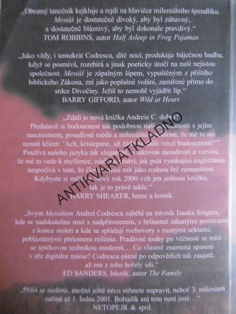 MESI@H, MESIÁŠ, ANDREI CODRESCU, **an