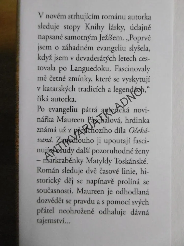 KNIHA LÁSKY, KATHLEEN MCGOWANOVÁ, **an