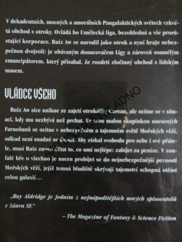 EMANCIPÁTOR 1 - 3, FARAOSKÝ KONTRAKT, VLÁDCE VŠEHO, ORFEOVSKÝ STROJ, RAY ALDRIDGE, **an