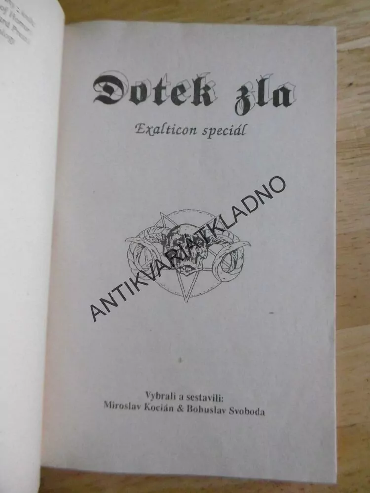 DOTEK ZLA, MIROSLAV KOCIÁN, BOHUSLAV SVOBODA, **an