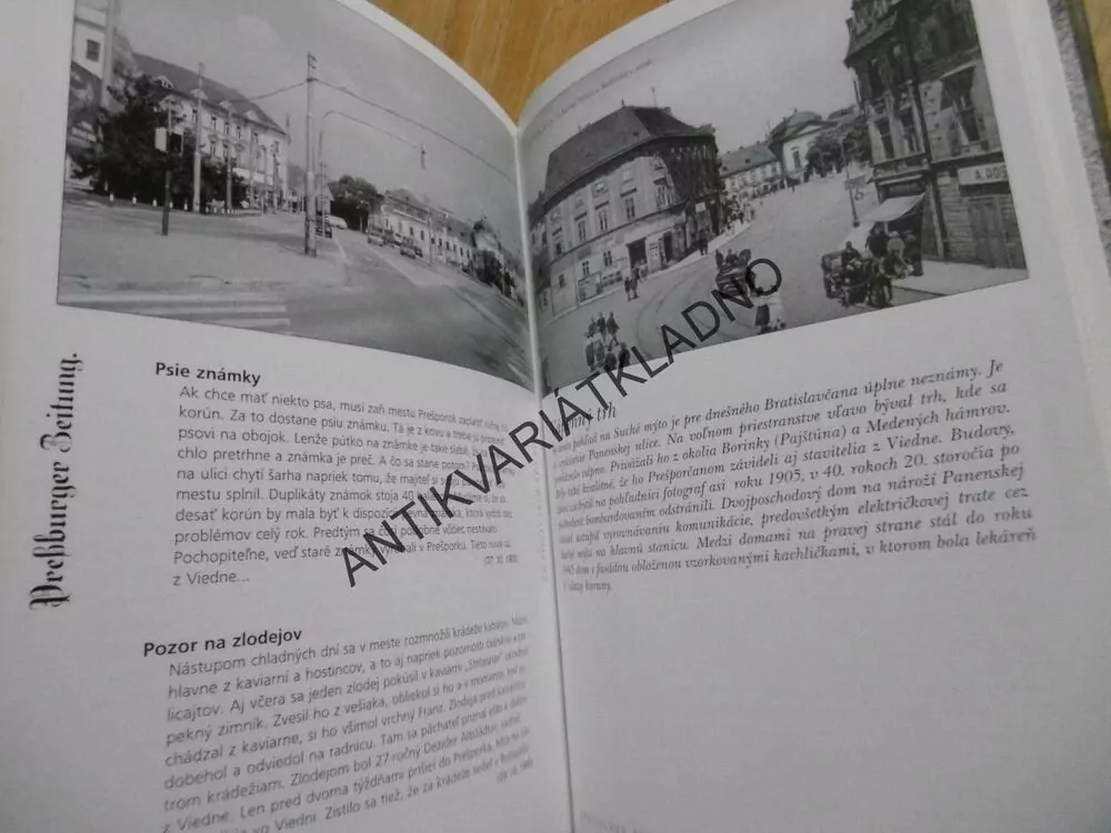 BRATISLAVA PRED STO ROKMI A DNES, MIKULÁŠ GAŽO, **an