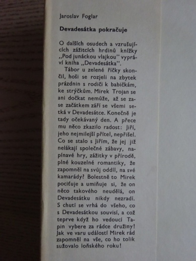 DEVADESÁTKA POKRAČUJE, FOGLAR, 1969,KONEČNÝ, KRUM, **an