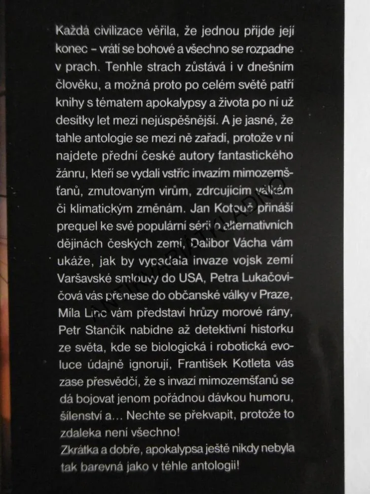 VE STÍNU APOKALYPSY, ANTOLOGIE ČESKÉ FANTASTIKY, FRANTIŠEK KOTLETA, **an