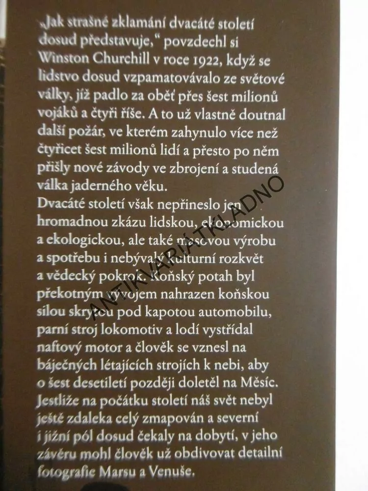DĚJINY DVACÁTÉHO STOLETÍ, SVAZEK I., 1900 - 1933, MARTIN GILBERT, **an