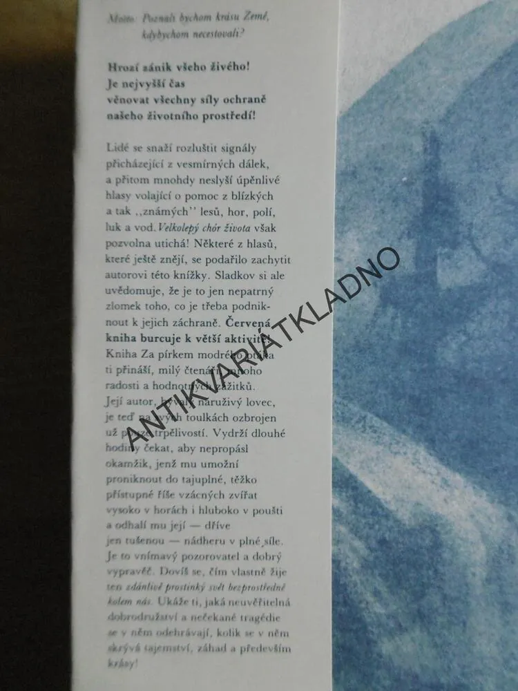 ZA PÍRKEM MODRÉHO PTÁKA, NIKOLAJ SLADKOV, **an