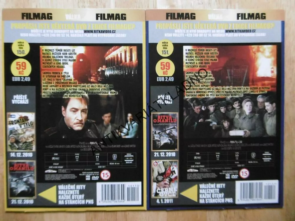 FRONTA V TÝLU, 1-2, DVD FILM SVĚT.VÁLKA
