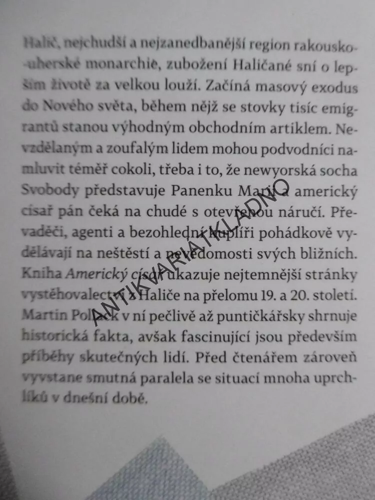 AMERICKÝ CÍSAŘ, MARTIN POLLACK, **an