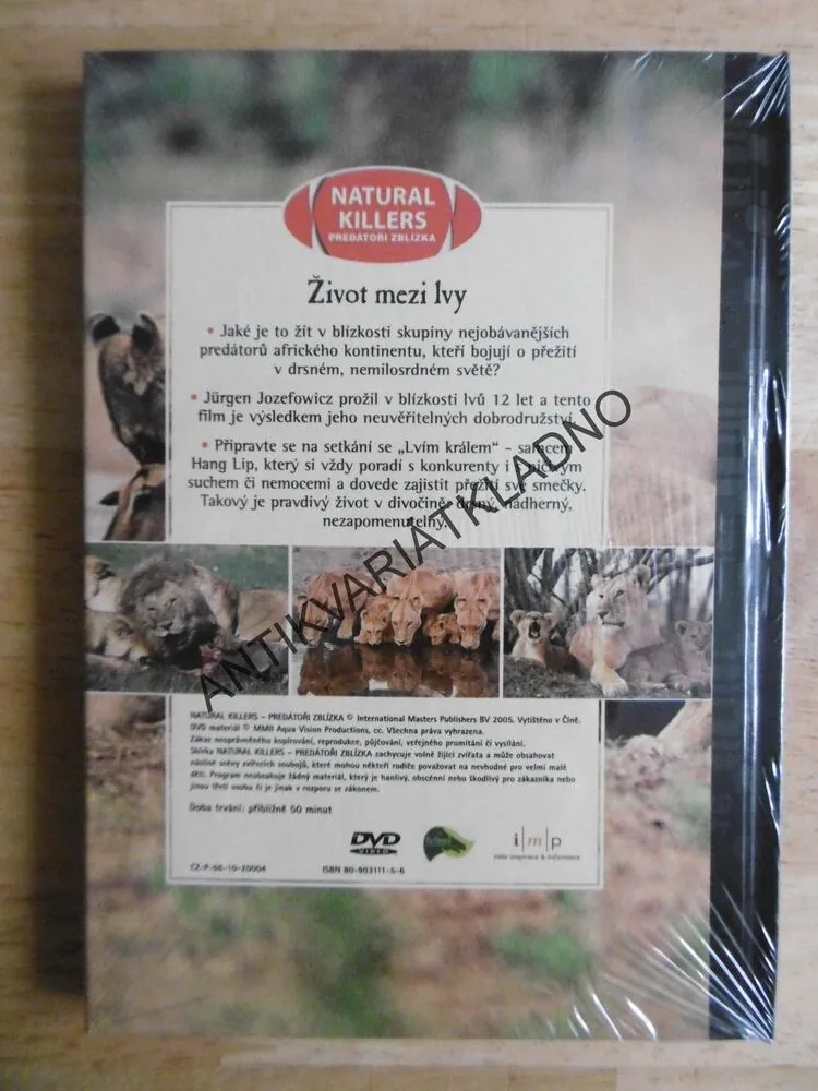 NEBEZPEČÍ V BUŠI, LVI, DVD FILM