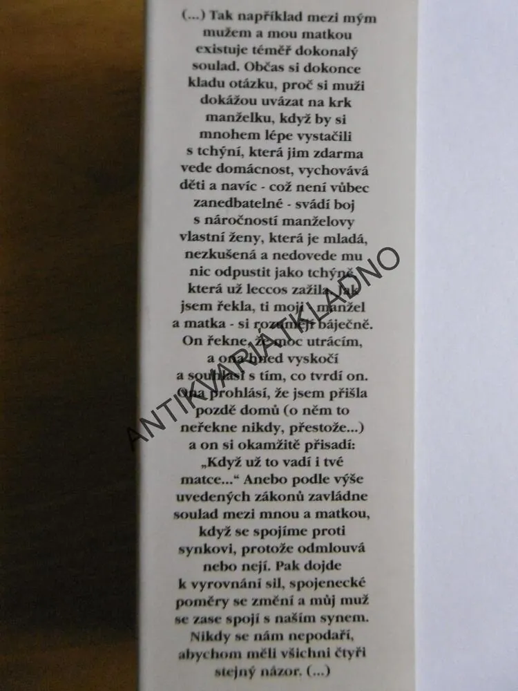 KRÁLOVNA PRŮŠVIHŮ, MOJI DRAZÍ A JÁ, MARIA MARIANOVÁ, **an