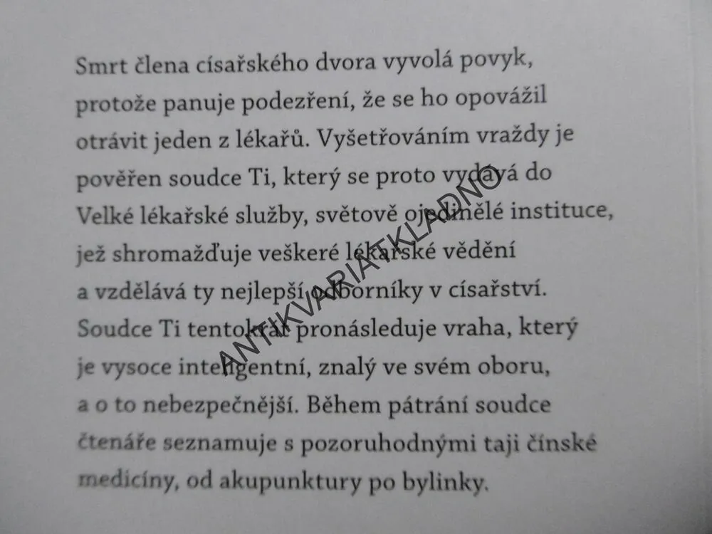 PŘÍPADY SOUDCE TI, ČÍNSKÁ MEDICÍNA VE SLUŽBÁCH VRAHŮ, FRÉDÉRIC LENORMAND, **an