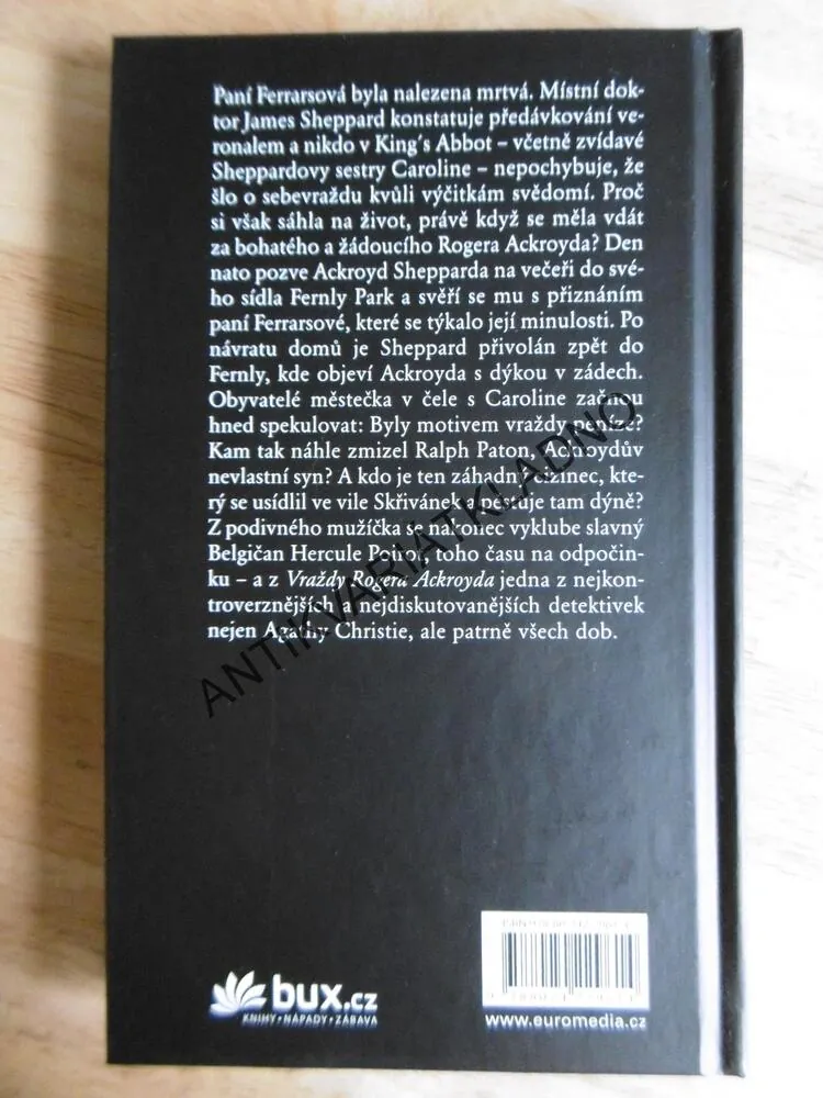 VRAŽDA ROGERA ACKROYDA, AGATHA CHRISTIE, **an