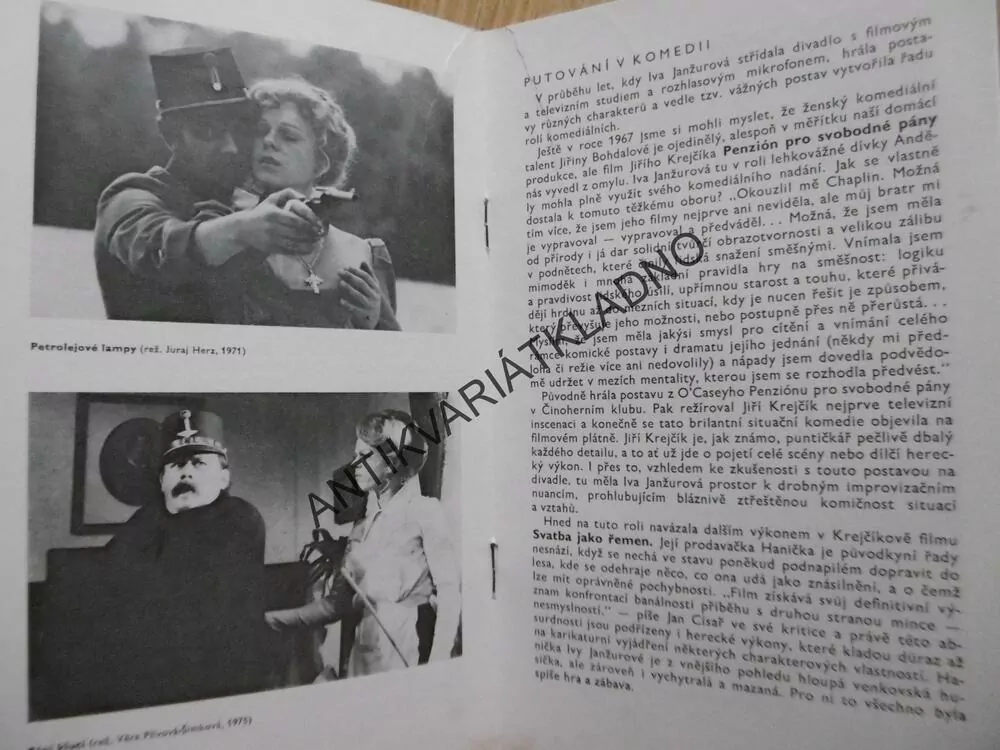 IVA JANŽUROVÁ, ČS FILMOVÝ ÚSTAV
