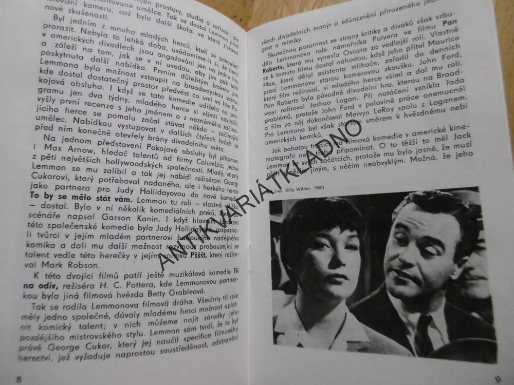 JACK LEMMON, ČS FILMOVÝ ÚSTAV